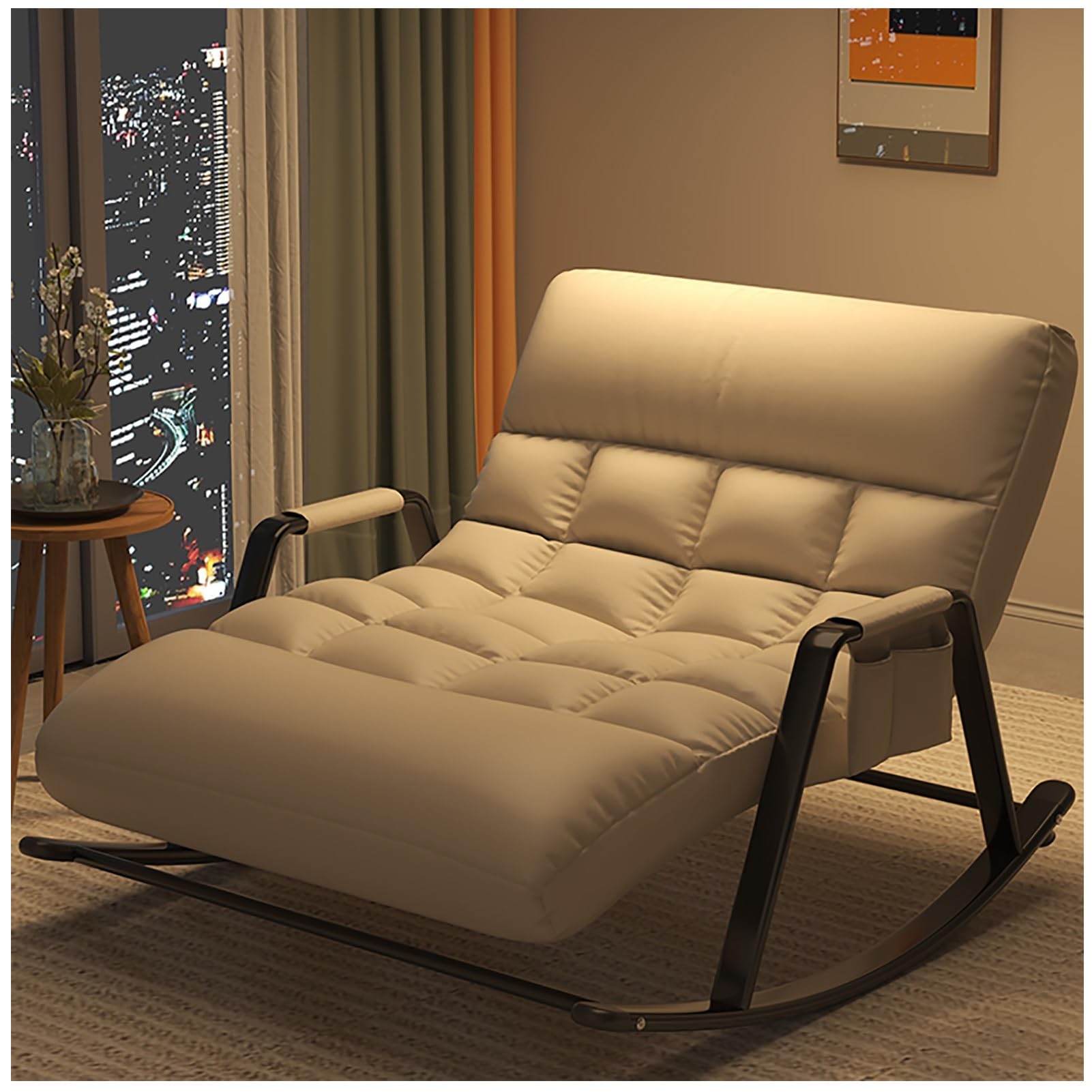 Fauteuil à bascule intérieur extérieur pour jardin terrasse et porche