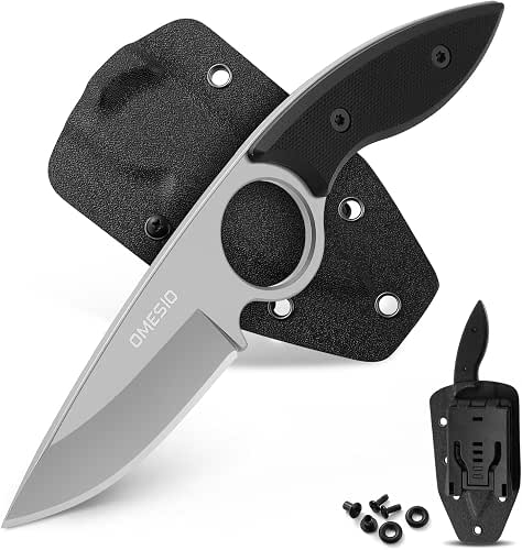 Omesio Couteau de poche Outdoor, Excellente qualité en acier 420,