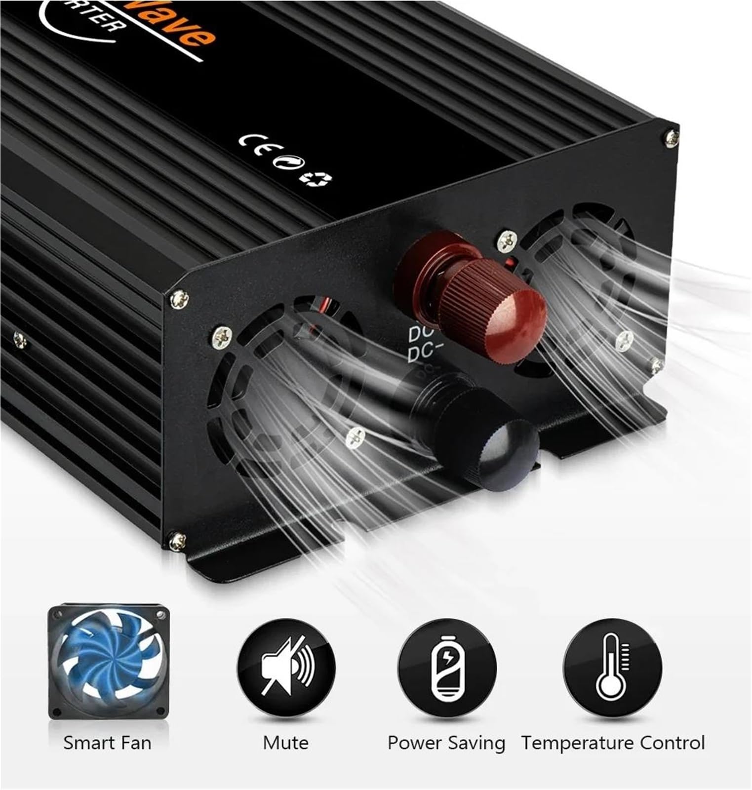 Inversor Inversor Solar De Onda Sinoidal Pura (CC 12V 24V 48V A CA 220V 4000W 5000W 6000W Doble Enchufe 60 Hz)(5000W (Rated 2500W))