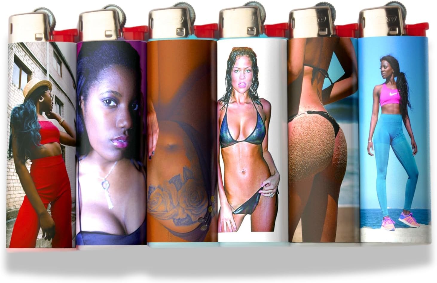 Custom Lighter Stickers with Own Pictures, Personalize Lighters PVC Film Wraps Reusable up to 3 Times - 300 Pack Upload 4 Photos Suitable for Bic Pocket Ideal for Gifts(Lighter Not Included)