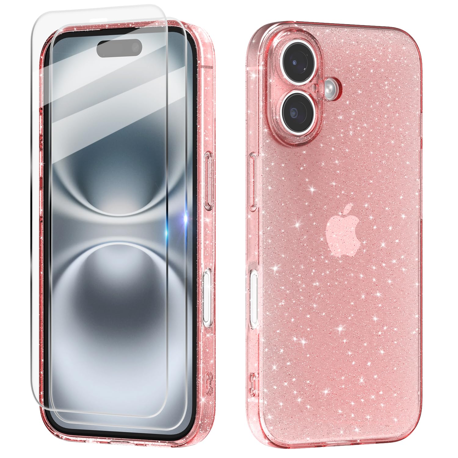 Misscase Funda MagSafe Para IPhone 16 Pro Con Protector De Lente De Cámara, Protección Completa, Funda Magnética Transparente Compatible Con MagSafe, Elegante Funda Antiarañazos Para IPhone 16 Pro