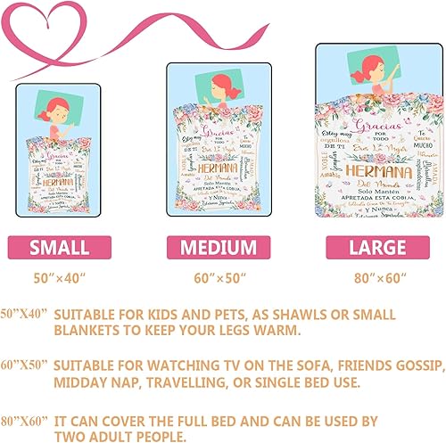 Miniatura 21 de Nicetous Regalos de Abuela, regalos para Abuelita, manta de Abuelita/Abuela/Manta de 60 x 80 pulgadas, regalo para la abuela de nietos en español