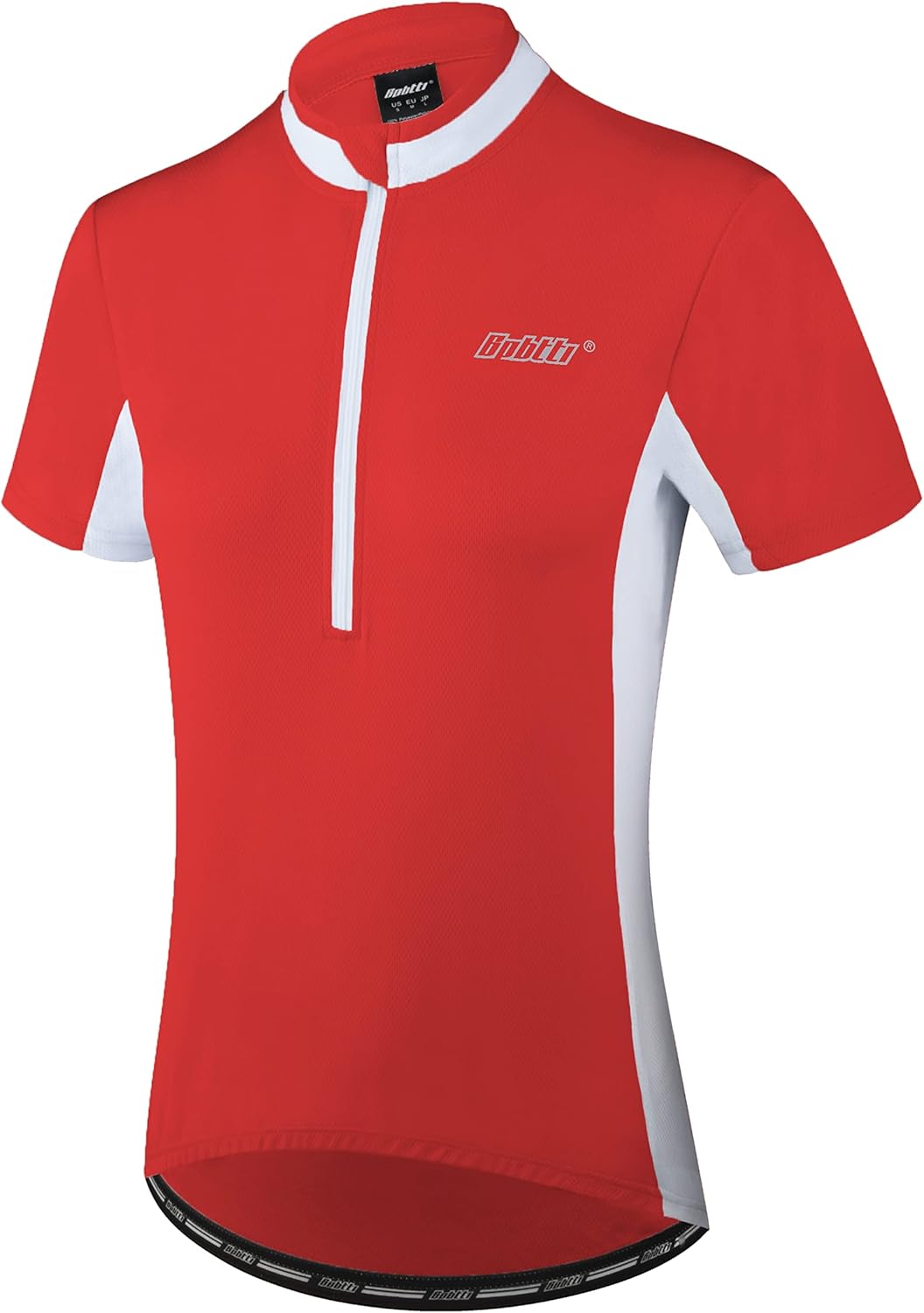 bpbtti Women's Half Zipper Short Sleeve Cycling Jersey Bike Biking Shirt with 3-Real Pockets