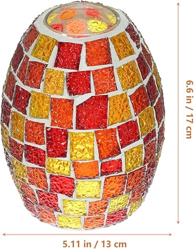 Miniatura 5 de Pantalla de lámpara de vitral, pantalla para lámpara de interior, pantallas de lámpara pequeña, accesorio de lámpara de pared, pantalla para lámpara