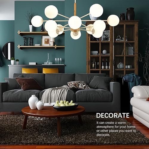 Miniatura 3 de Luxshiny Lámpara de globo de vidrio para decoración al aire libre, pantalla de vidrio esmerilado, reemplazo de pantalla de apertura sin cuello,