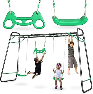 Schaukelgerüst 3-in-1 für 3 Kinder, XXL