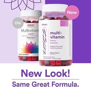 GNC Women's Multi-Vitamin Gummy, Mixed Berry, 120 Count, 60 Servings