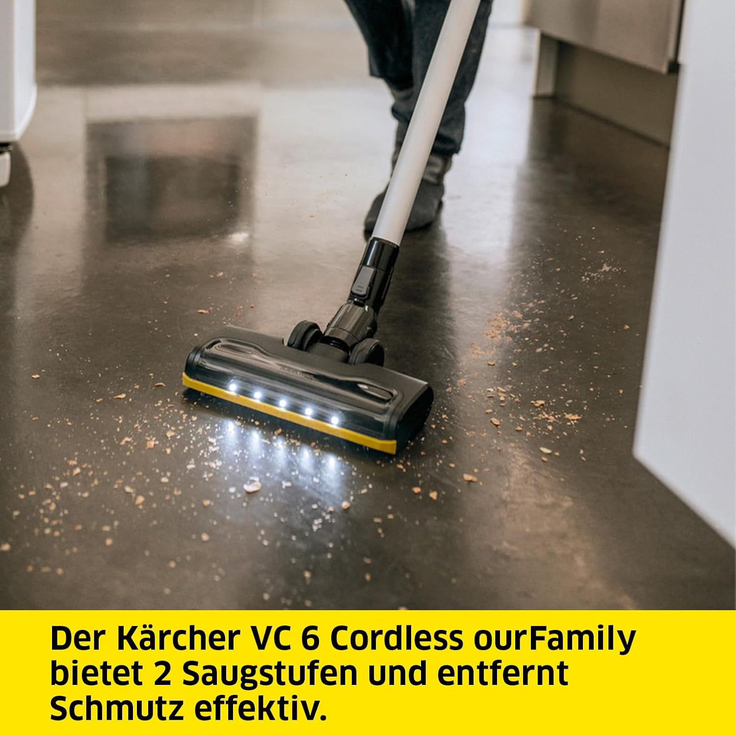 Kärcher VC 6 Cordless ourFamily, Cordless vacuum, White, Black