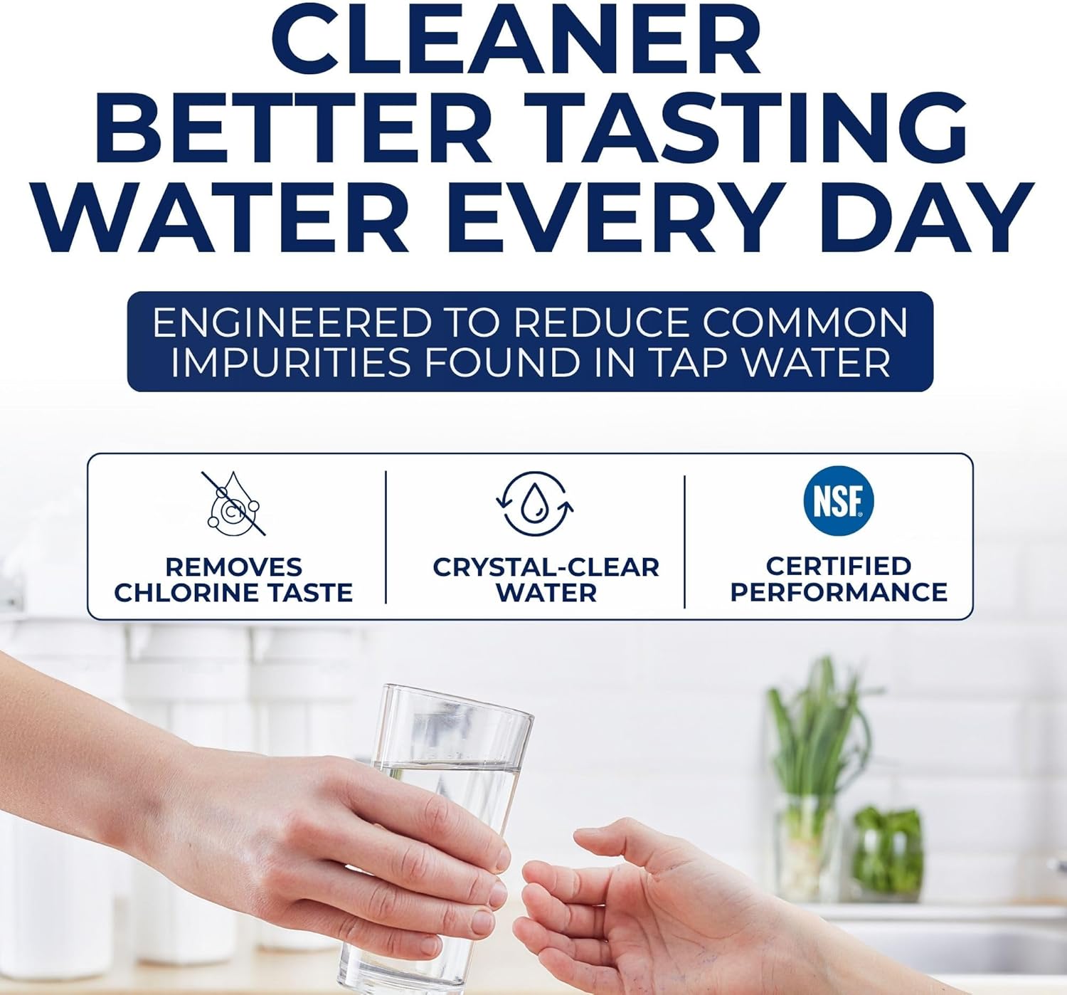 IPW Industries Inc - Reverse Osmosis Water Filter Replacement Set - NSF Certified, Removes 99% Contaminants, Compatible with Microline 435, 12"x12"x4"