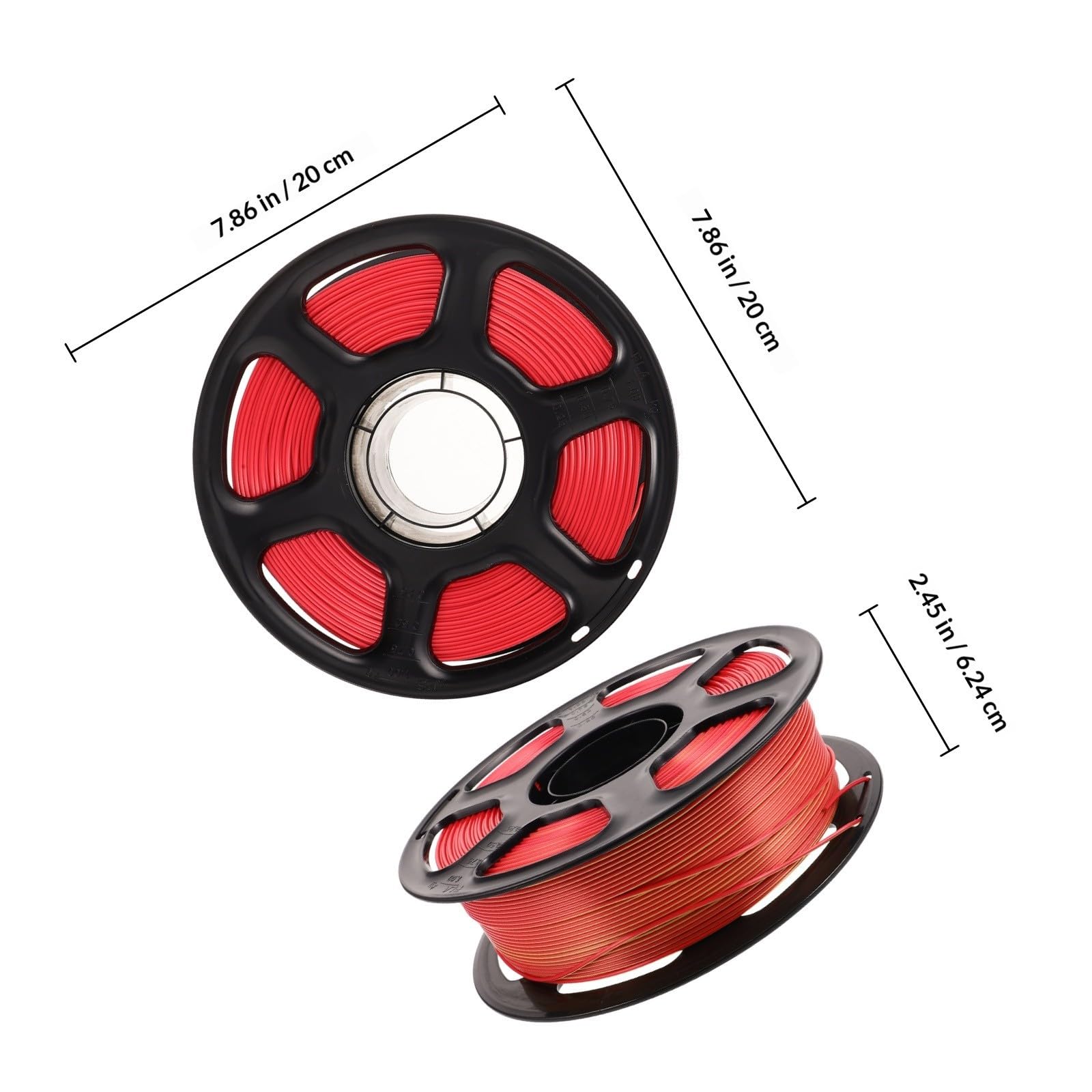 Pla Filament Glänzend 1, 75mm Zweifarbiges, für 3d-drucker