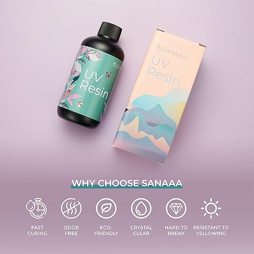 Miniatura 2 de Resina UV 200g7oz de secado rápido en un minuto transparente tipo duro para sello de arcilla polimérica, vaso, bolígrafo, aretes de bricolaje para