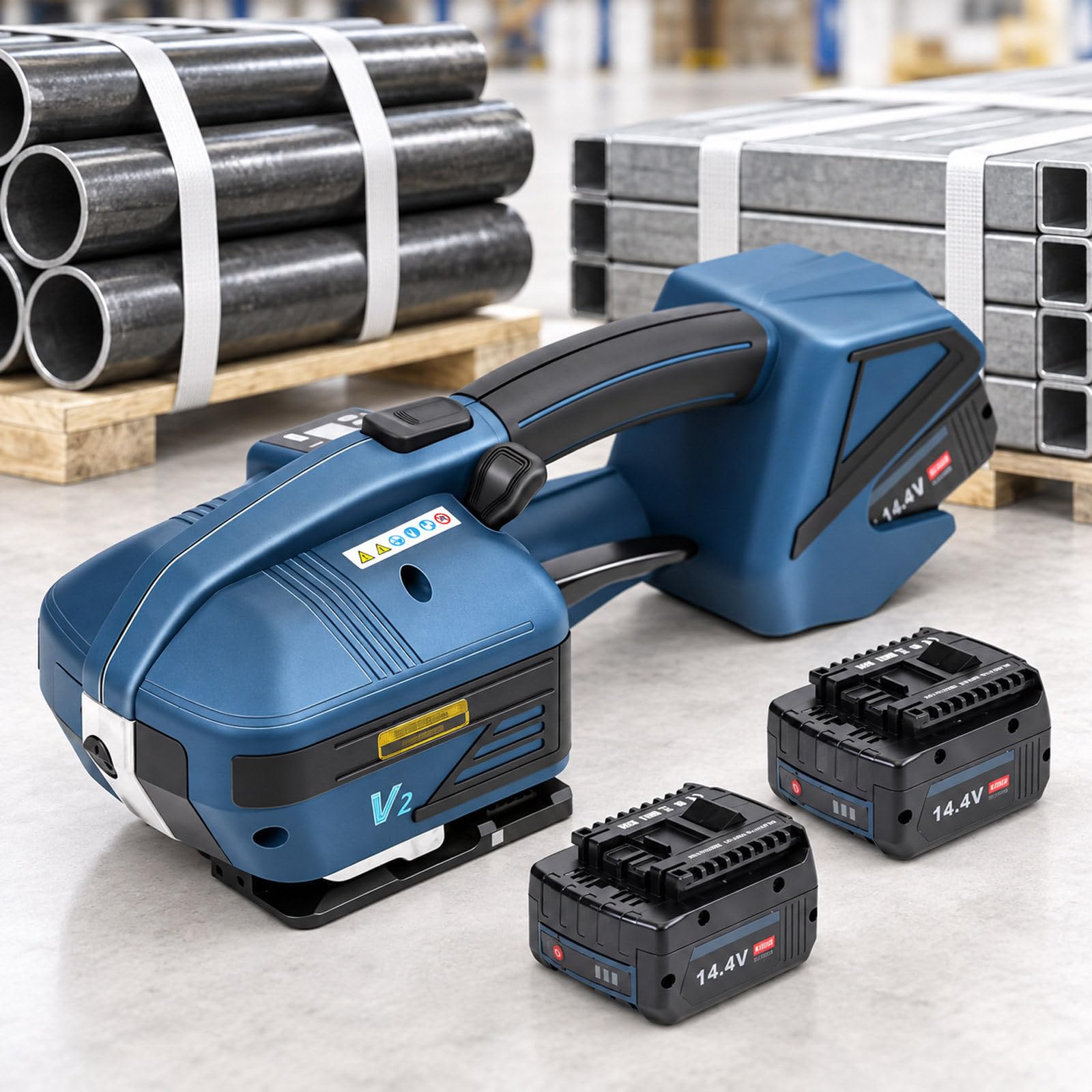 Reggiatrice Elettrica, 2×4000 mAh, Controllo Digitale