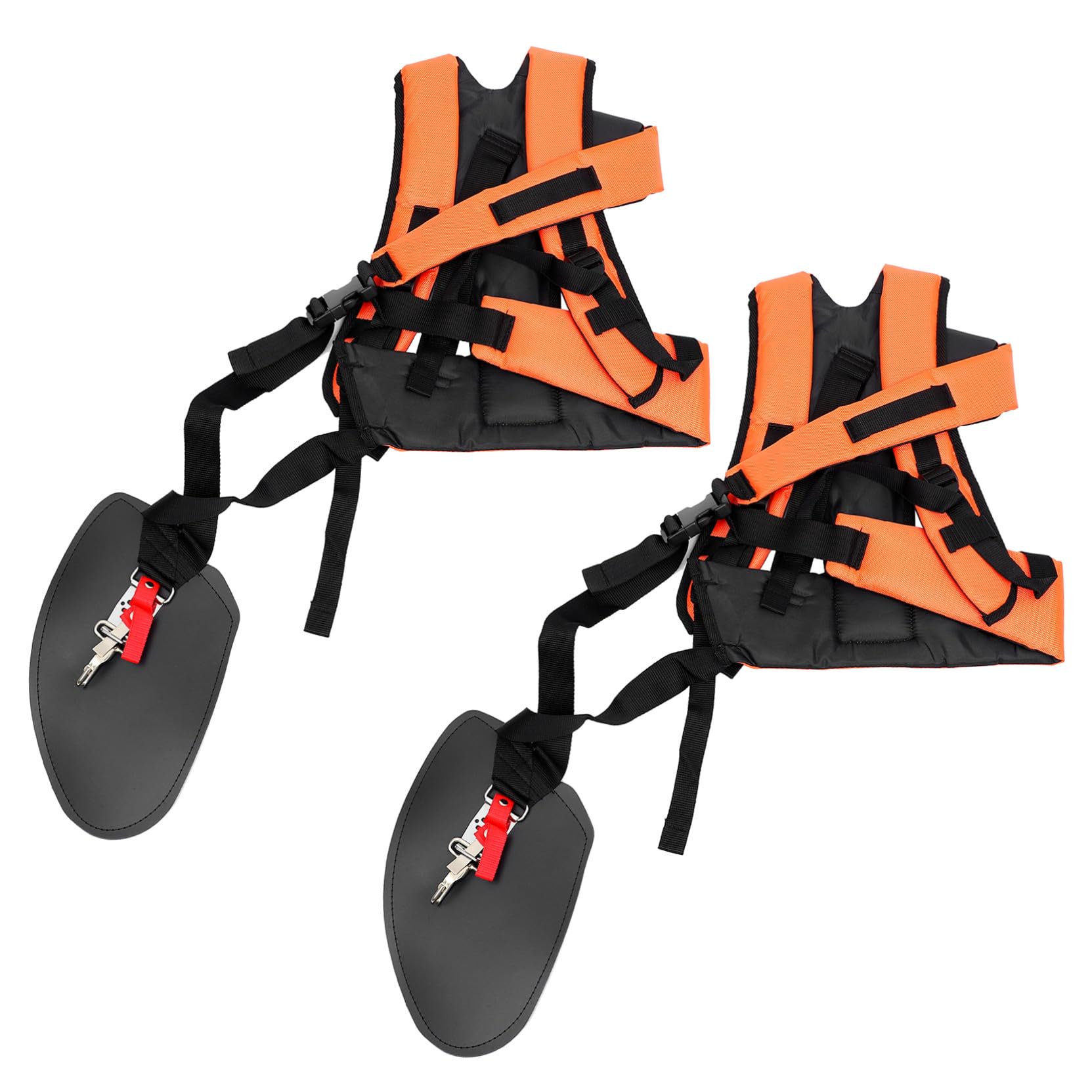 POPETPOP 2 Pezzi Tracolla Doppia Imbottita per Decespugliatore con Cintura per Distribuzione Comfort e Sicurezza Durante Taglio