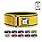 Self-Locking Weight Lifting Belt - Premium Weightlifting Belt for Serious Functional Fitness, Power Lifting, and Olympic Lifting Athletes - Training Belts for Men and Women (Medium, Yellow)