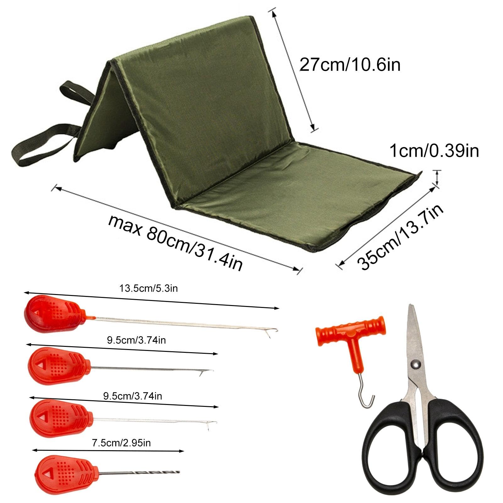 Estera de desenganche de pesca plegable portátil, estera de desenganche de pesca de carpa - Juego de 7 alfombrillas de aterrizaje para desenganchar | Accesorio de pesca, protección de