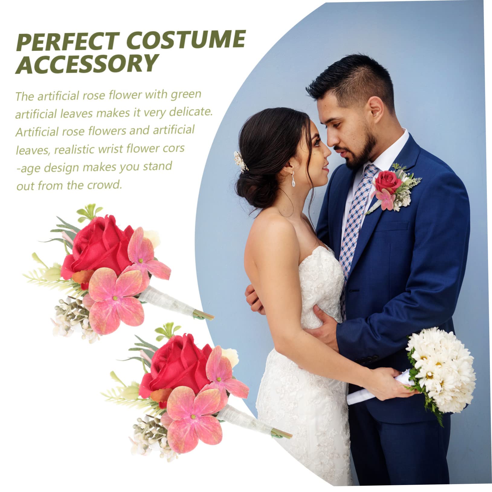8stücke Kunstblumen Anstecknadel Für Hochzeitscorsage Mit Eleganter Roter Für Anzüge Und Festliche Anlässe Und Langlebig