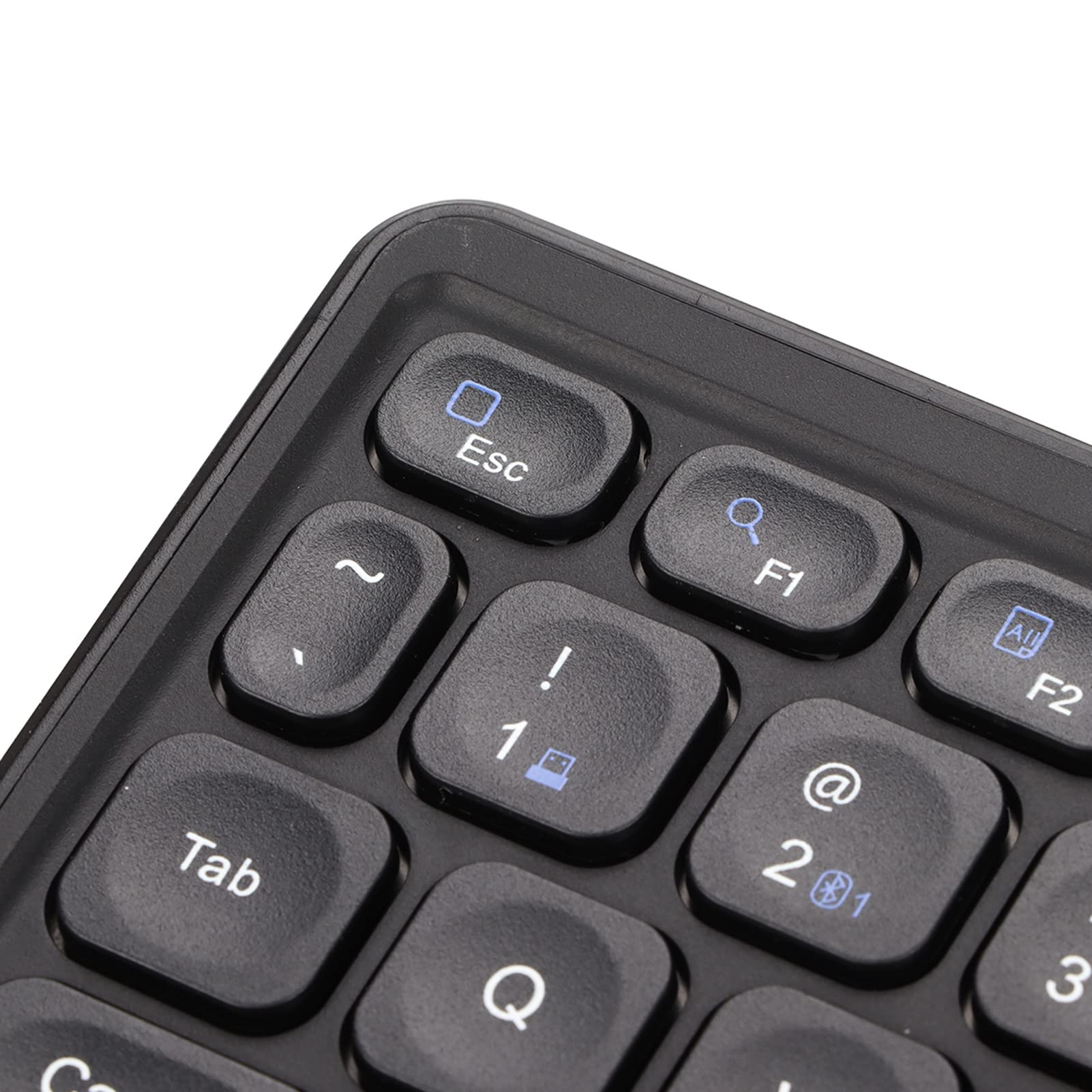 Klawiatura Touchpad, Klawiatura Bezprzewodowa Plug and Play z Touchpadem, Przenośny Rozmiar do Biura (Czarny)