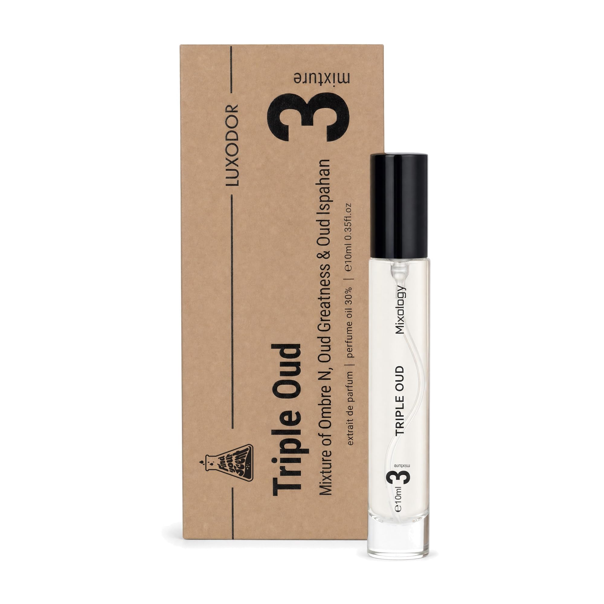 Luxodor Mixology Triple Oud Rose Amber Eau de Parfum, Unisex, Travel 10ml | Smoky oud, ro…
