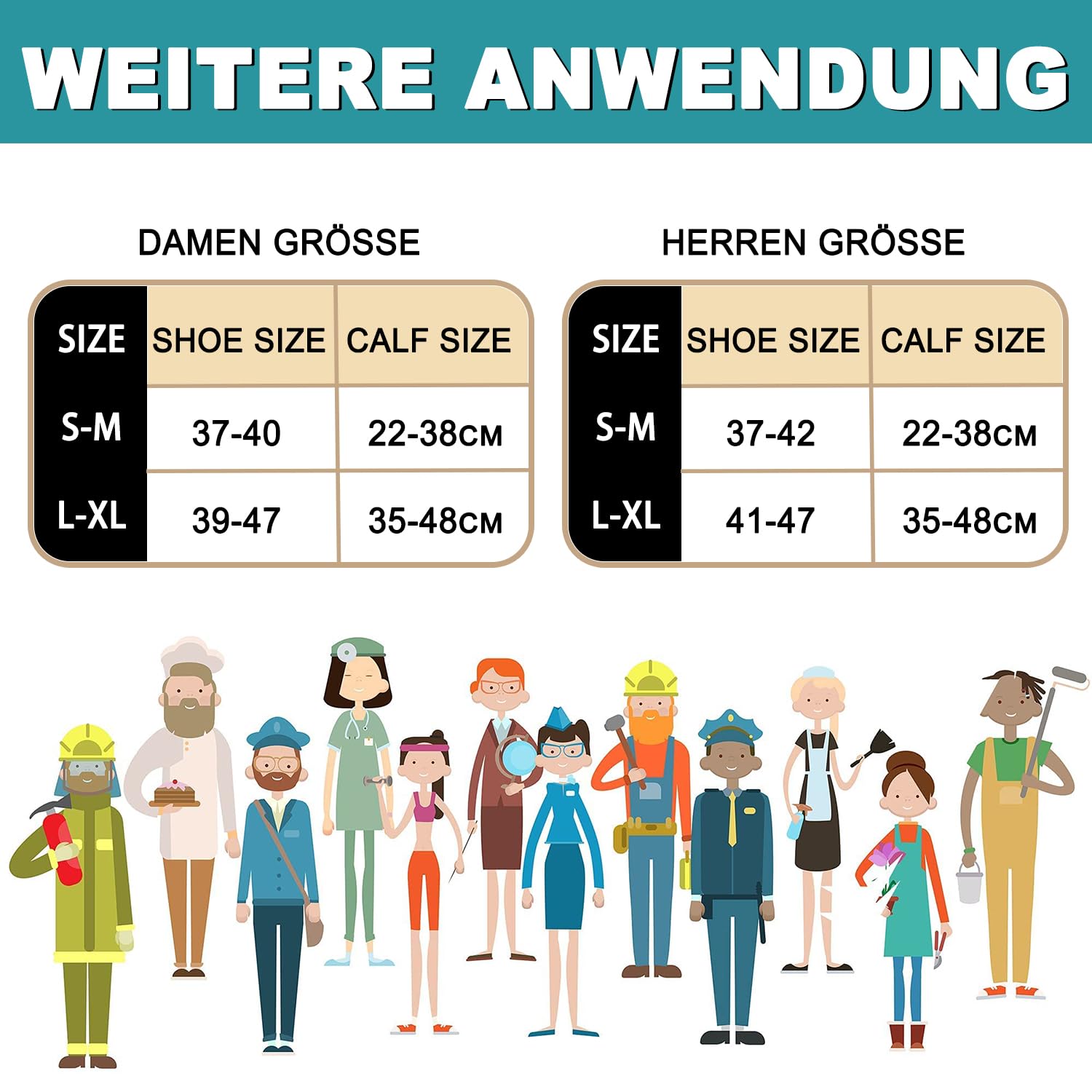 ACTINPUT 7 Paar Kompressionsstrümpfe Damen und Herren, Kompressionssocken Stützstrümpfe Compression Socks Laufstrümpfe Kompression für Flug,Sport,Reisen, Radsport, krankenschwester
