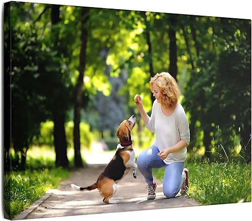 Miniatura 22 de Impresiones en lienzo personalizadas con tus fotos, lienzo enmarcado personalizable, imagen personalizada para dormitorio, sala de estar, oficina y