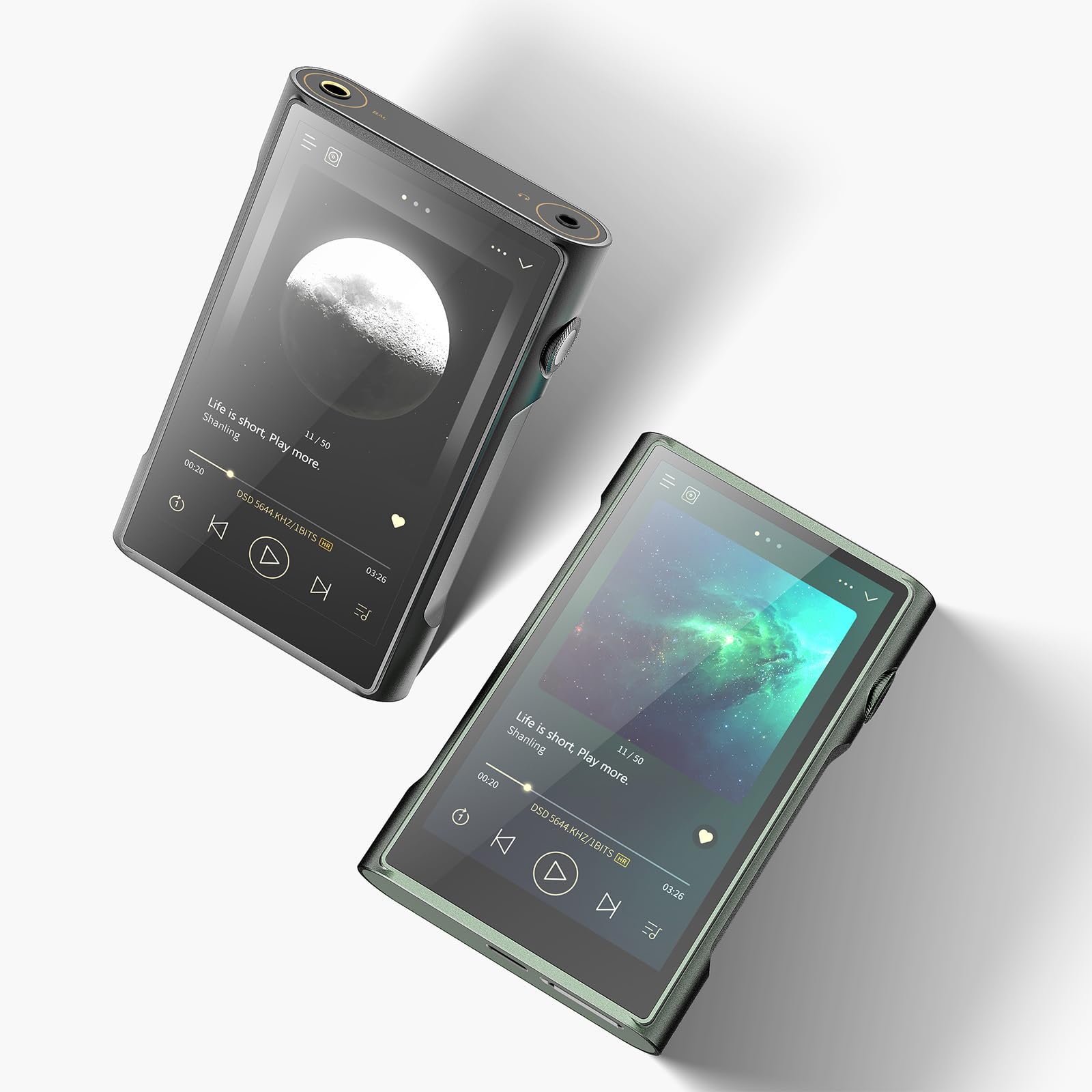 SHANLING M3 Ultra MP3/MP4 Player, tragbarer Hi-resBluetooth-Audioplayer, 4,2in LCD Touchscreen|MQA 16X|3500 mAh|3+32GB Up to 2TB skalierbar|Android 10|2X ES9219C DAC/AMP|3,5mm/4,4 mm (Black)