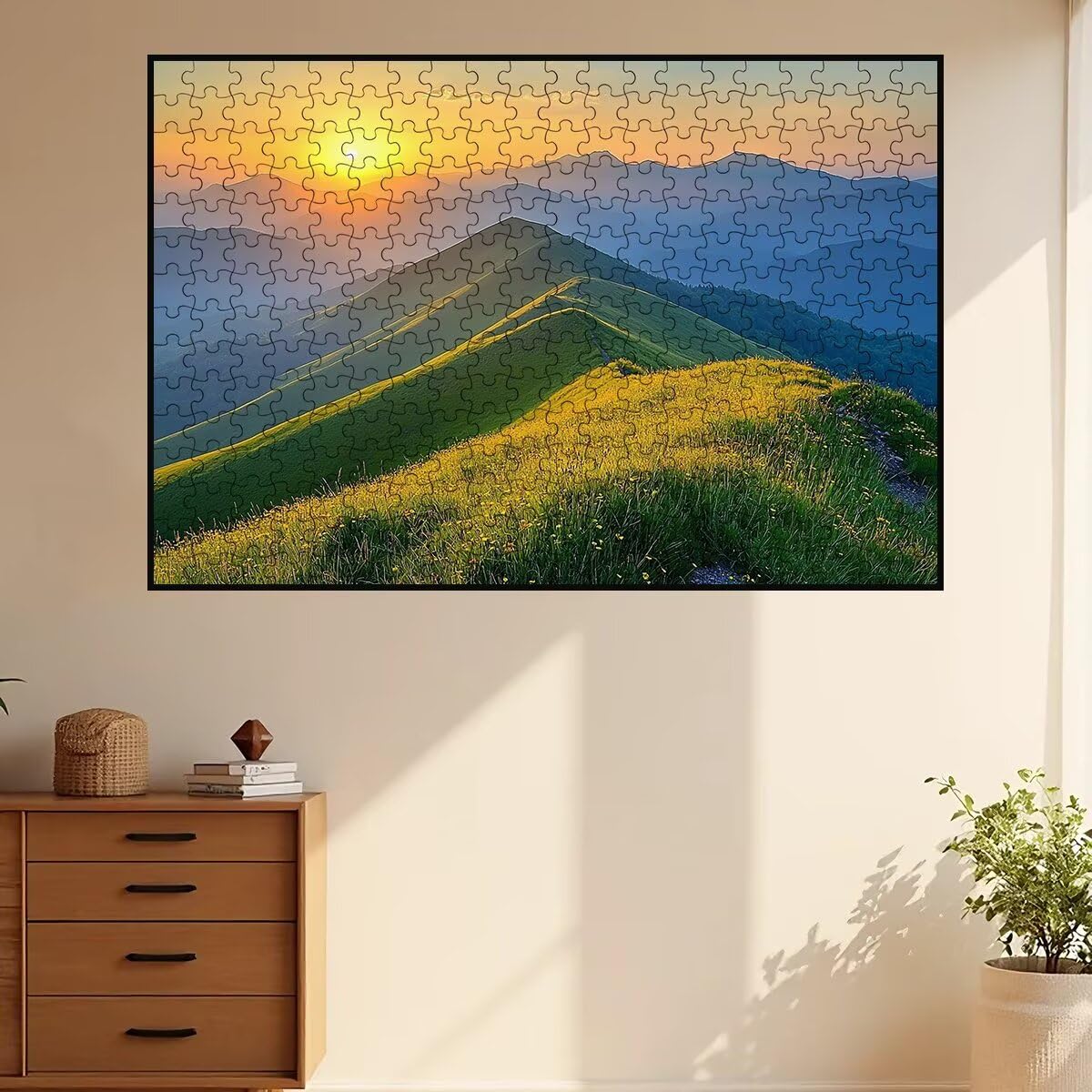Puzzle 5000 sztuk dla dorosłych krajobrazy, puzzle górskie, puzzle 5000 sztuk dla dorosłych, drewniane puzzle z pudełkiem na prezent rozmiar 156 x 105 cm, wyzwanie puzzle dla całej rodziny, prezent