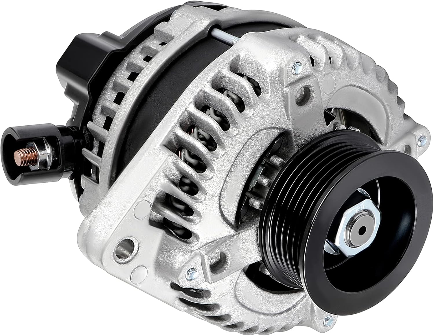 SCITOO Alternator Fit for Honda Odyssey Alternator 2008 2009 2010, for Honda Pilot Alternator 2009 2010 2011 3.5L AL1311X 12V 130Amp CW 6-Groove Pulley 11391 104210-5920 31100-RGW-A01RM 11391 Alternator