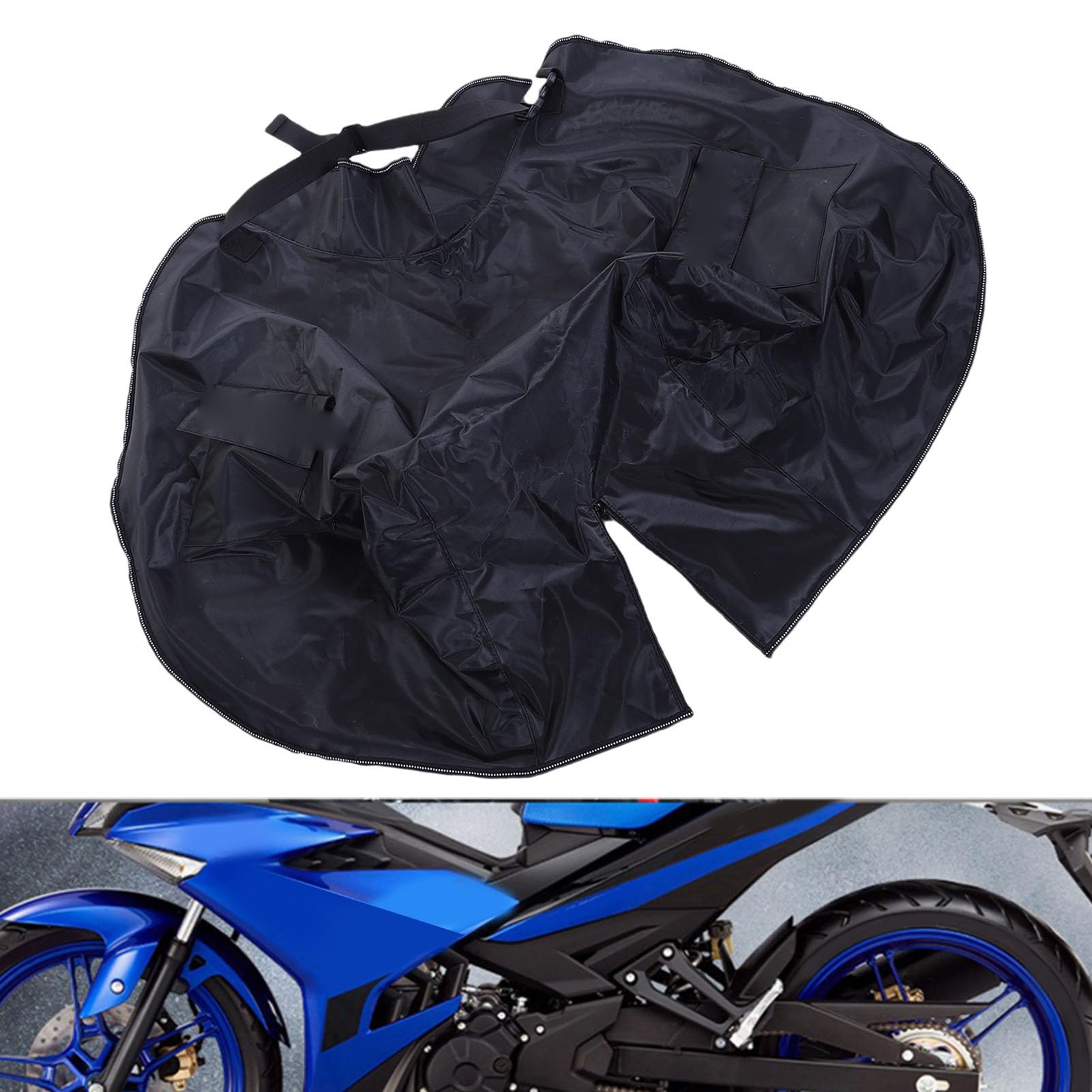 CHICIRIS Grembiule Caldo Impermeabile Coprigambe per Moto per Uso Scooter per Climi Freddi Nero 1 Grembiule Caldo Antivento