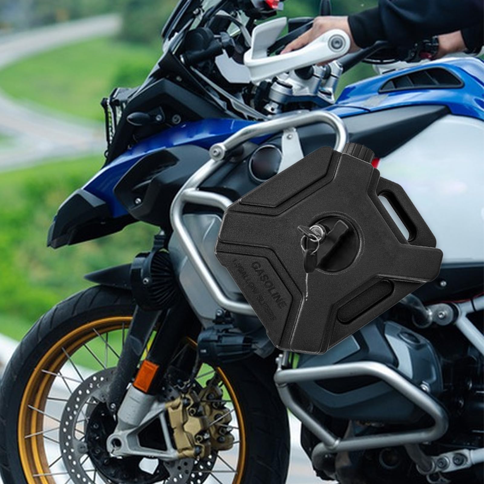 Zbiornik Oleju Motocyklowego 5L Butla Olejowa Do Motocykli | Pojemnik Na Plyny Silnikowe Do Motocykli Terenowych Zewnetrzny Dlugodystansowe Podroze
