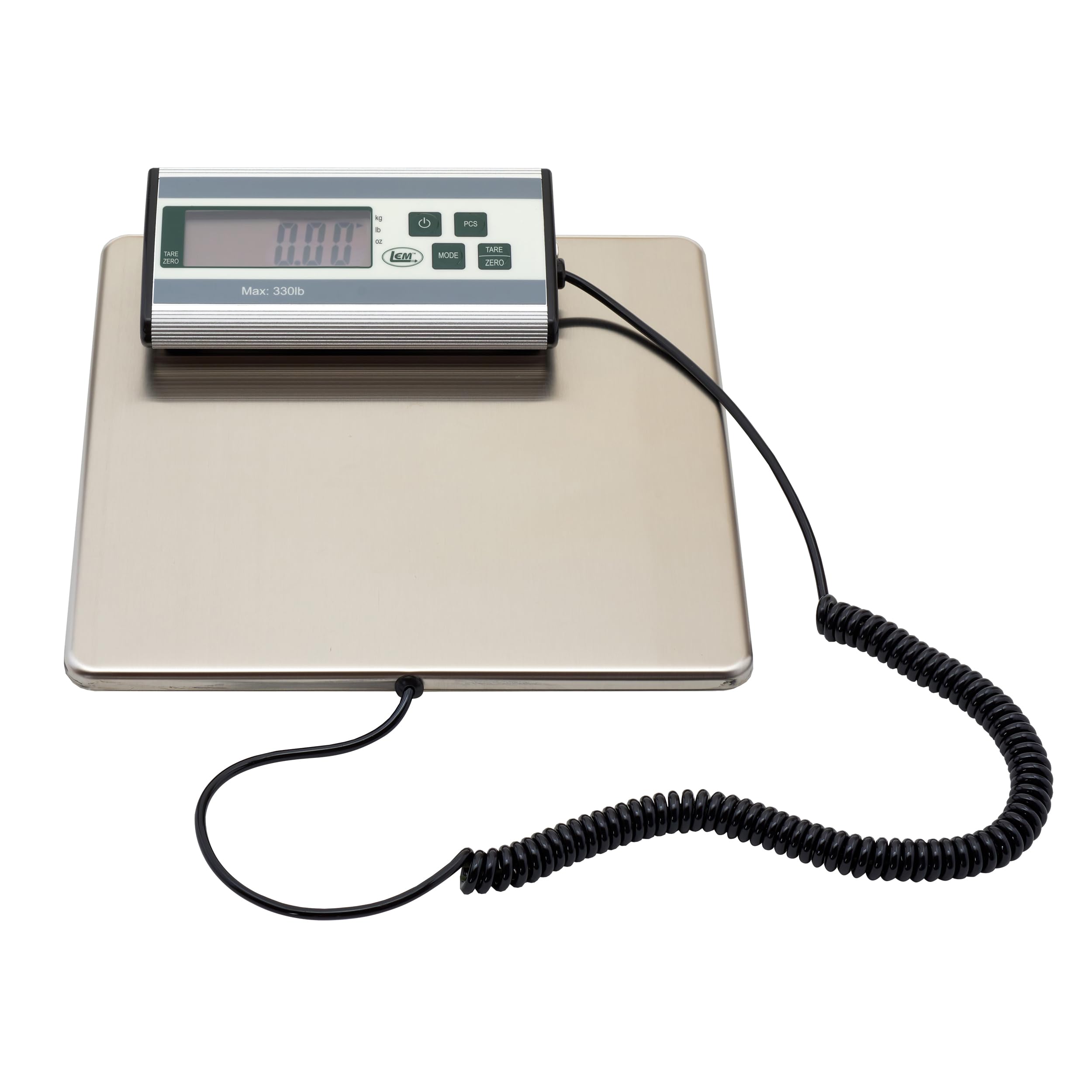 LEM Products 330 lb Stainless Steel Digital Scale Silver