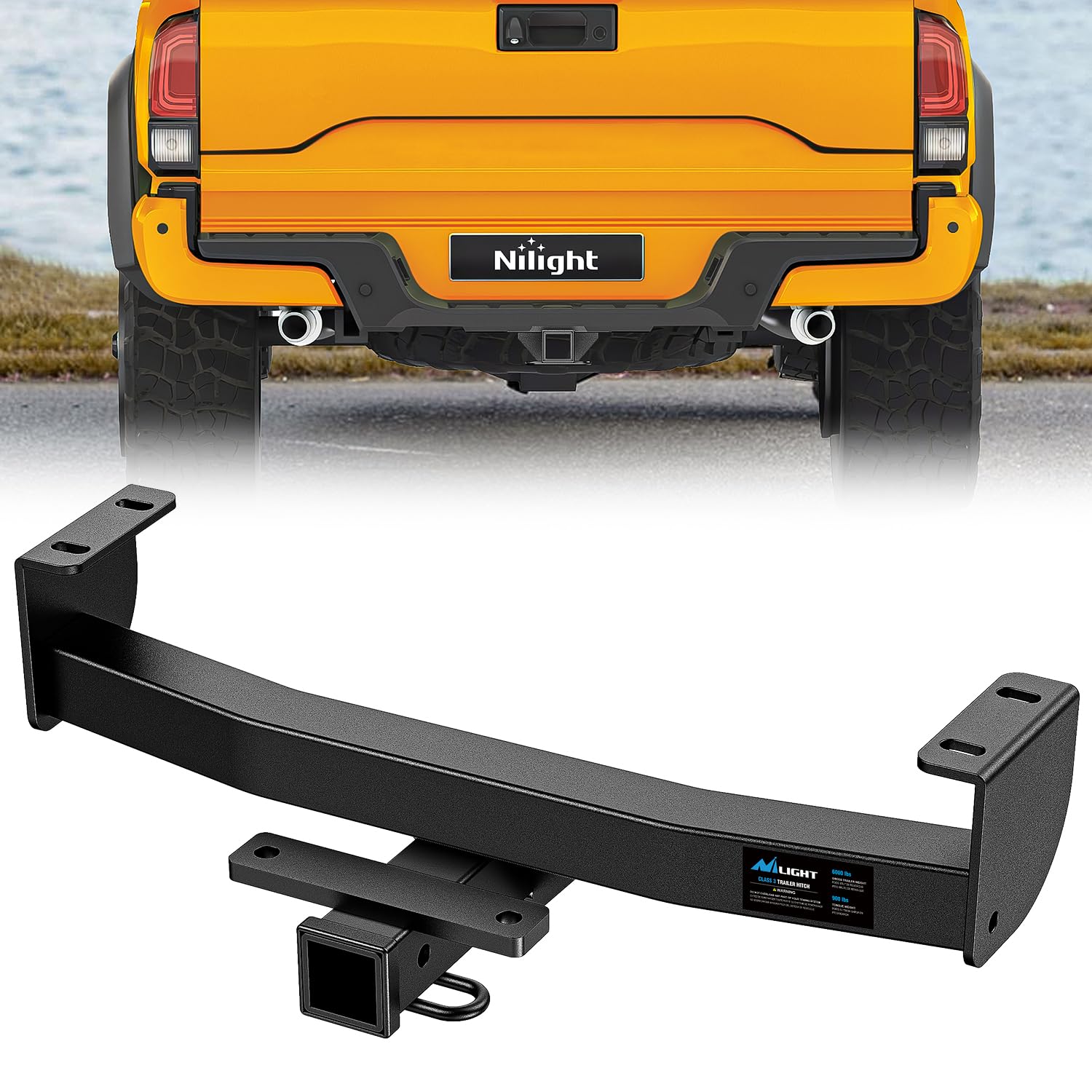 Nilight Class 3 Trailer Hitch for Toyota Tacoma 2016-2023
