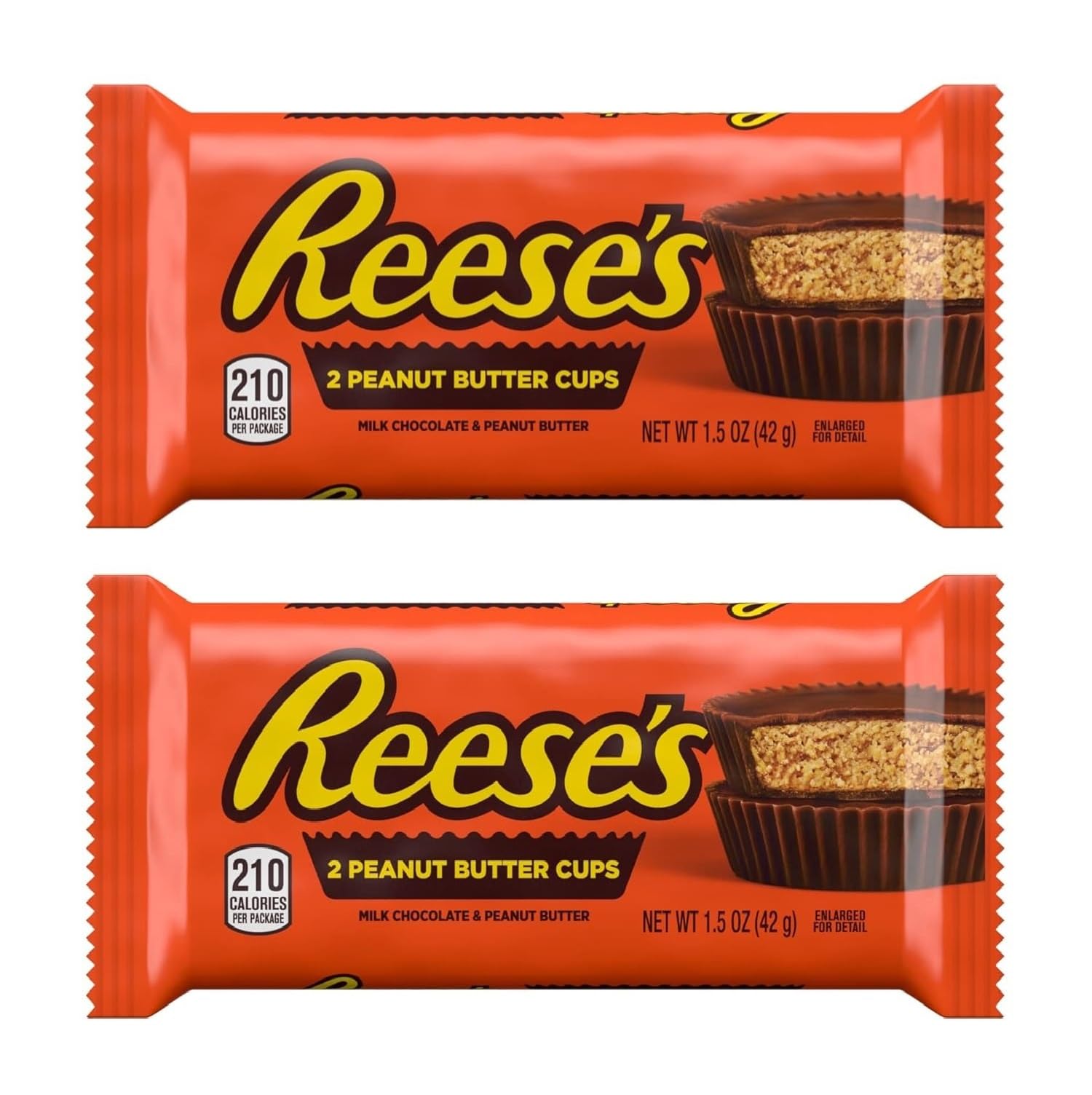 Reeses 2 Peanut Butter Cups With Smooth And Creamy Milk Chocolate 42gm (Pack Of 2) Imported (B0D515R726) Amazon Price History, Amazon Price Tracker