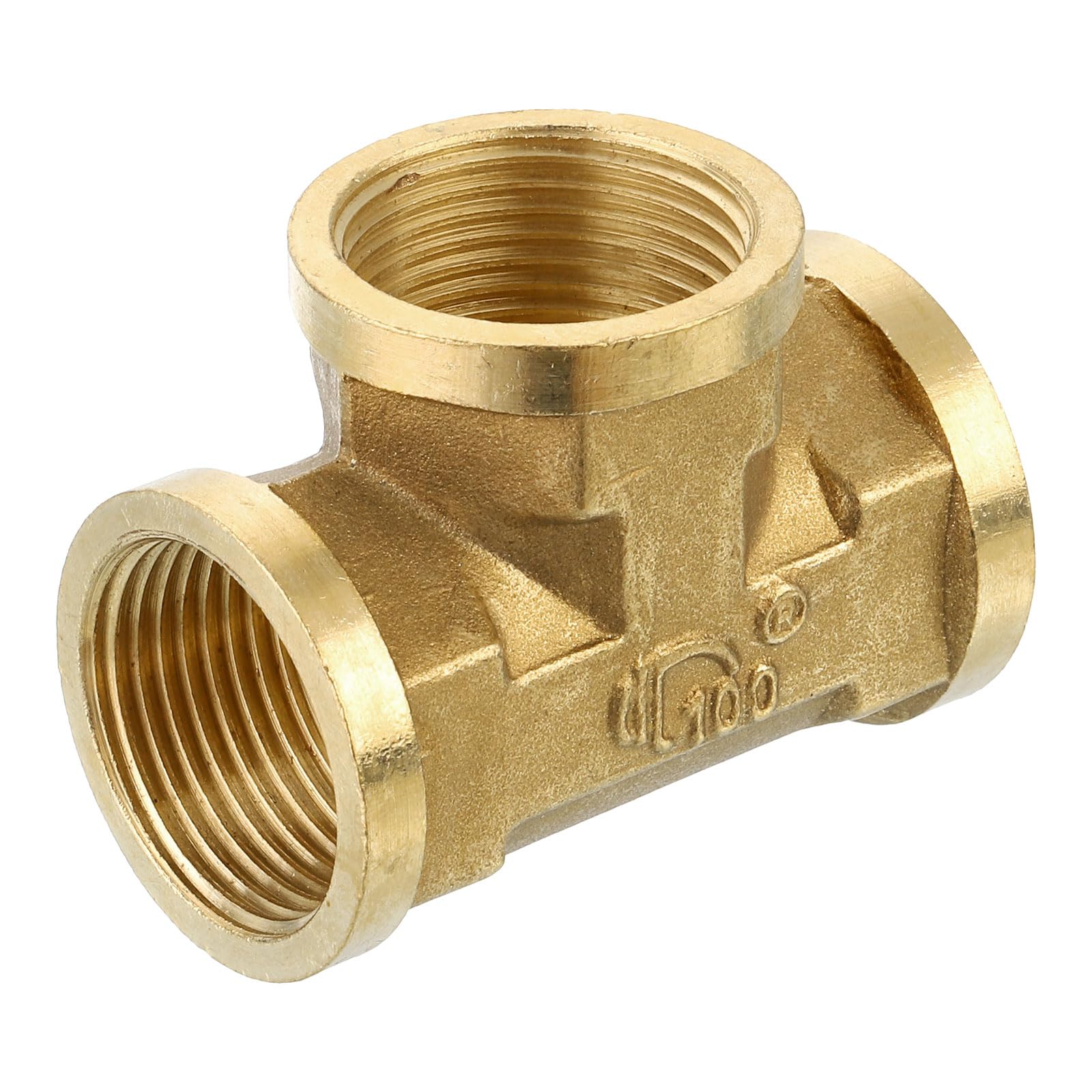 Raccord en T laiton 1,9 cm NPT 3 voies uxcell pour tube gaz laiton