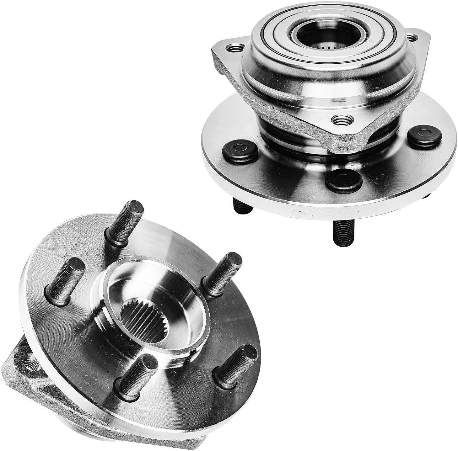 Detroit Axle - Front Wheel Hub and Bearings Assembly Replacement for Jeep Grand Cherokee Wrangler Wagoneer Comanche - 2pc Set