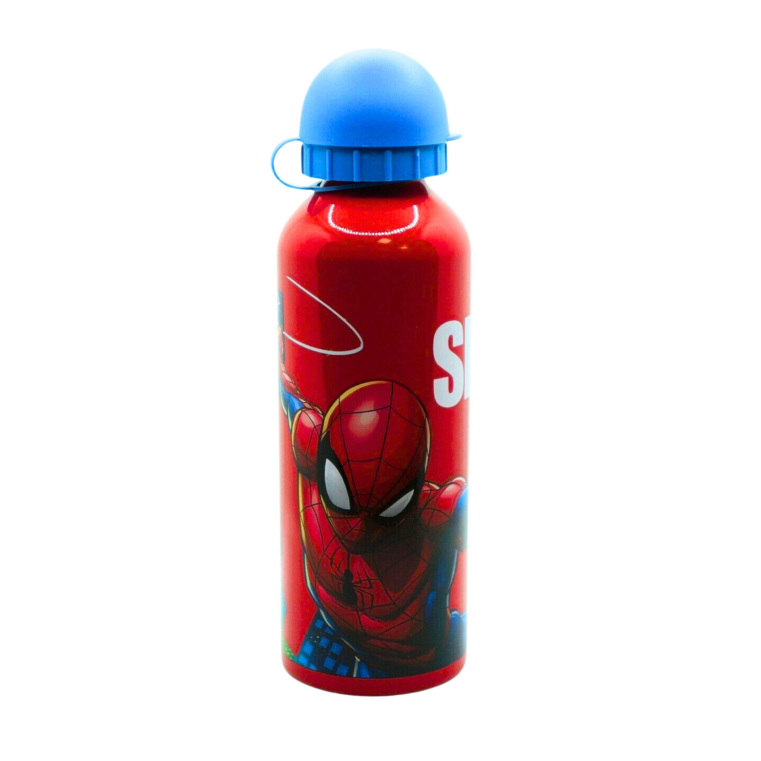 Gourde Spider-Man 500ml : bouteille d'eau réutilisable en aluminium rouge pour enfant