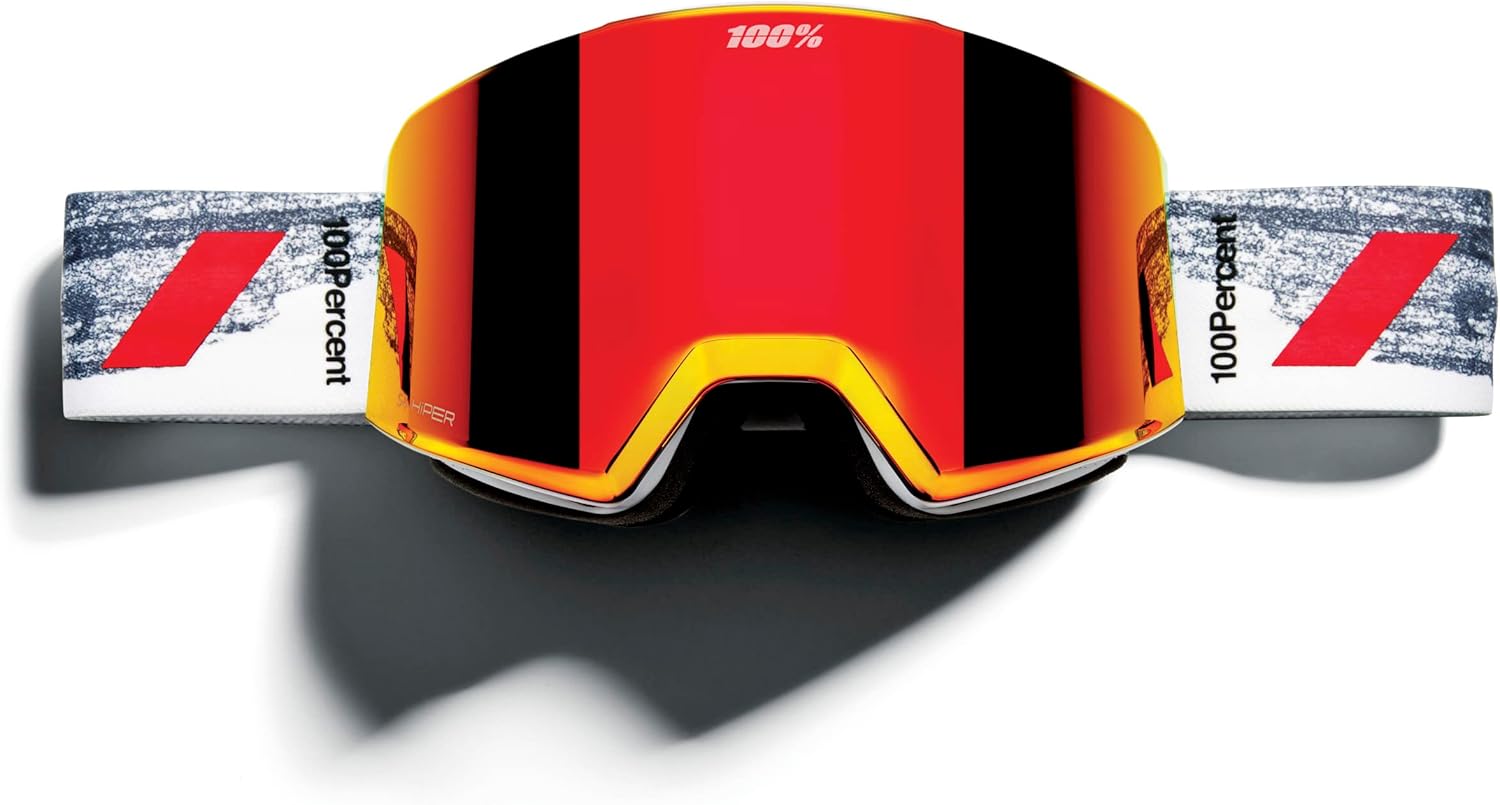 100% NORG AF HiPER Premium Protective Goggles (Sunpeak - Mirror Silver Flash Lens)