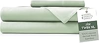 Vista 75 de Hotel Sheets Direct Juego de Sábanas de Cama de 4 Piezas, Tamaño Queen, 100% Viscosa Derivada de Bambú, Juego de Sábanas con 2 Fundas de Almohada