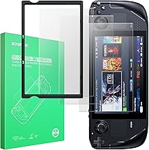SOOMFON [3 Pack] Steam Deck Screen Protector, Anti Glare Glass Protector 9H Hardness Easy to Install with Guiding Frame Scratch Resistant Tempered Glass for Steam Deck,Come with Toolkits