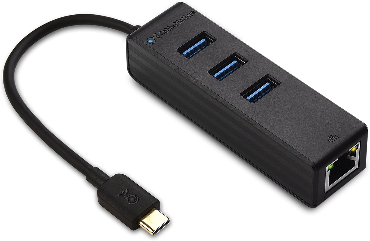 Cable Matters 3 Port USB C Hub with (USB C to Hub) Thunderbolt 3 Port