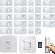 Power Strip Fixing Holder Outlet Holder, Movable, Adhesive, Removable, No Screws, Moisture Proof, Transparent, Waterproof, Storage Organization, for Home, Bathroom, Kitchen, Office (6 x