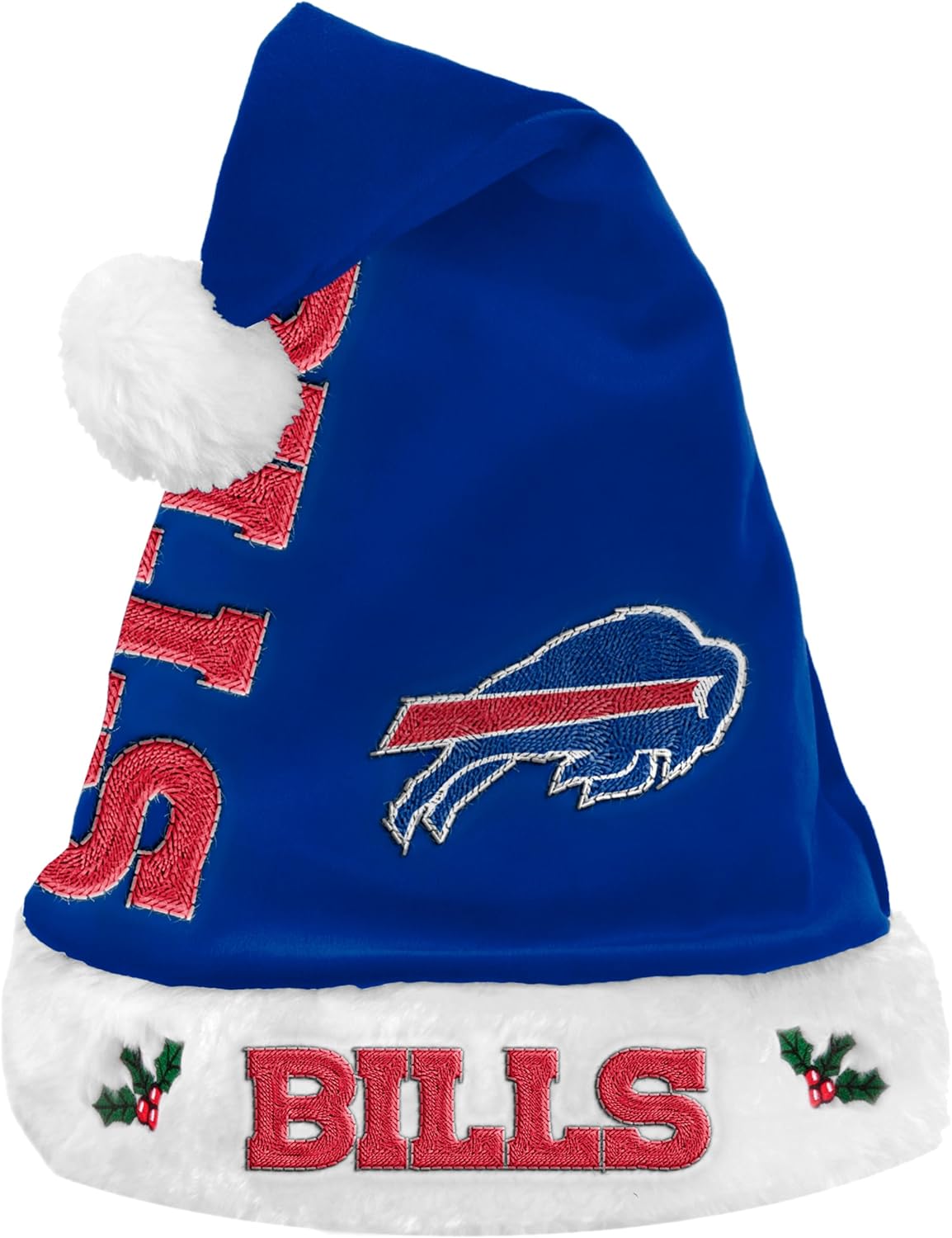 FOCO NFL Unisex-Adult Official Primary Logo Holiday Santa Hat