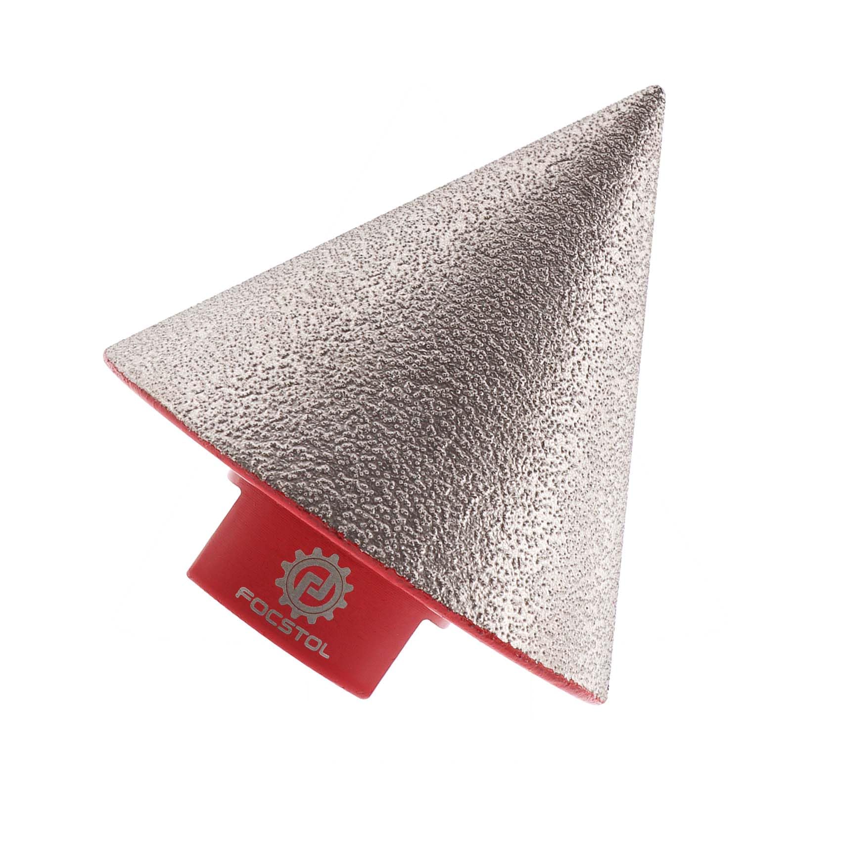 FOCSTOL Mèches de Chanfrein Biseautées Diamantées 50mm pour Trous Existants Agrandissant Garniture de Façonnage Dans Carrelage Porcelaine Céramique Granit Marbre M14 Filetage