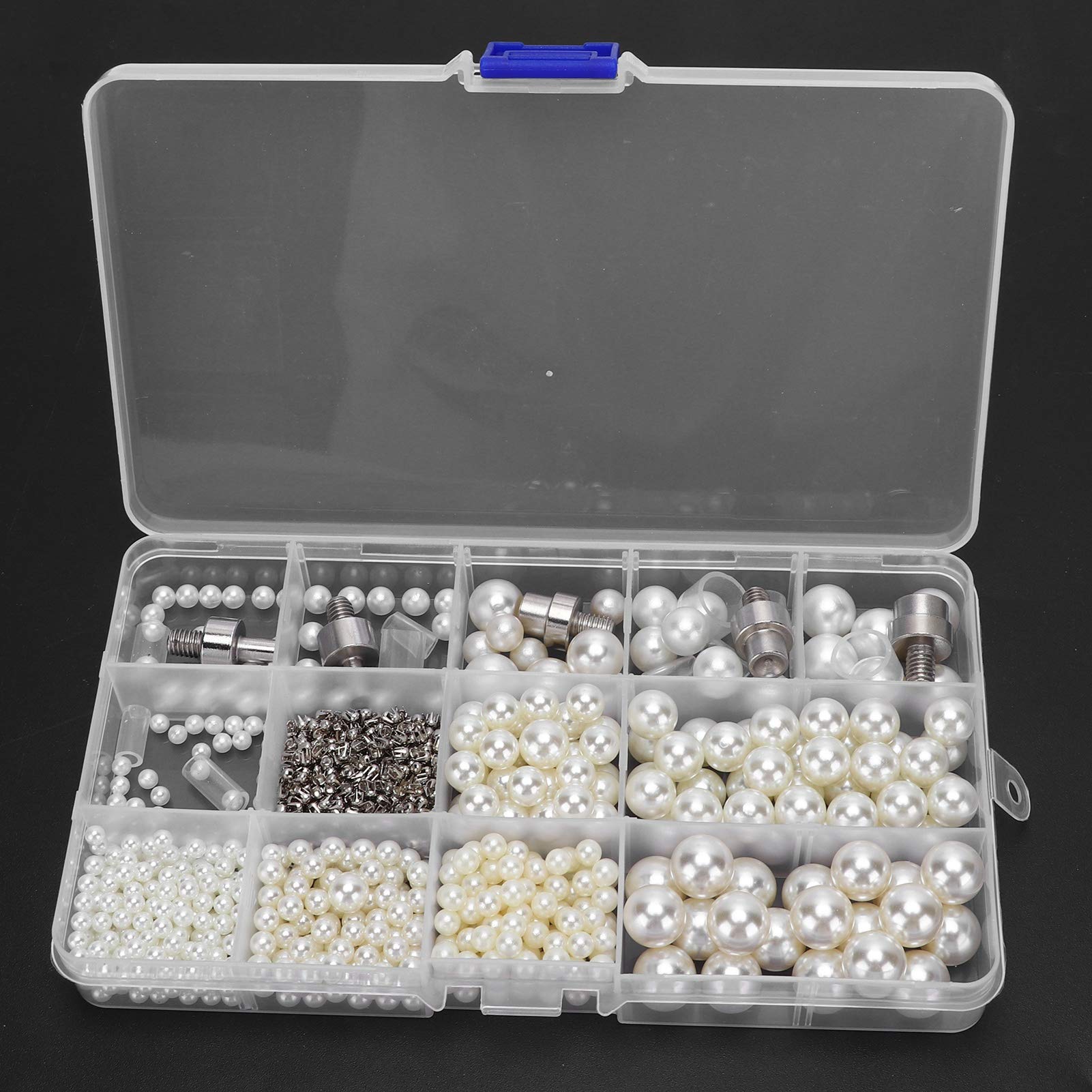 Kit per la regolazione delle perle, strumento manuale per bottoni a pressione manuale per decorazioni fai da te, include basi e perle per abbigliamento, gioielli, calzature in pelle