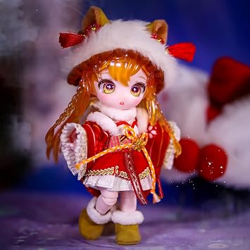 ICY Fortune Days 13cm bjd Doll - Anime Style Doll Set, Perfect for Gifts, Decorations, DIY Exercise, Collections, Girl Dolls 8+leo
