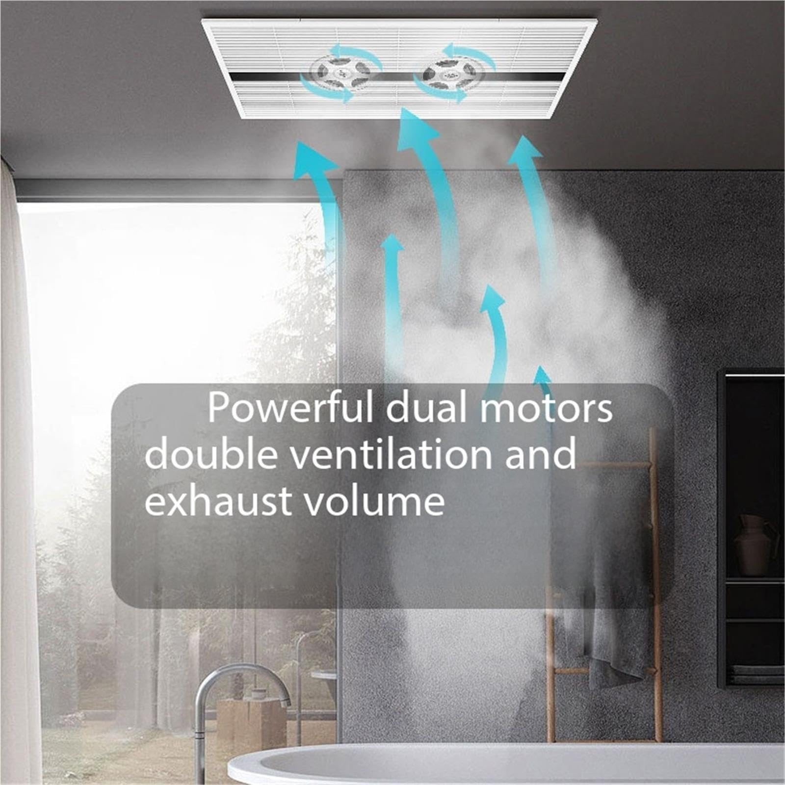 Ventilador de escape Ventilador de ventilación soplador cambio aire tubería