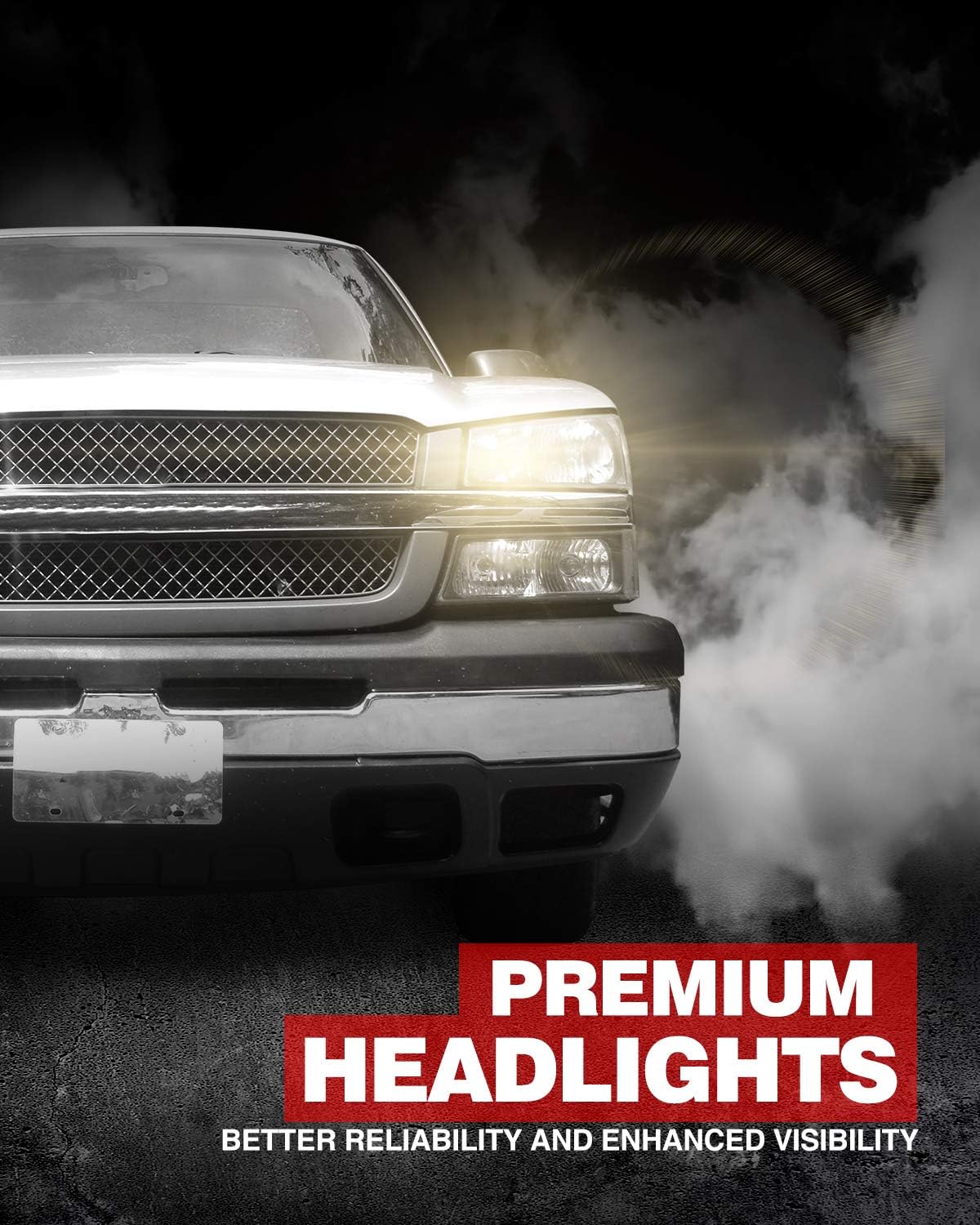 Torchbeam Silverado Headlight, Replacement for 2003-2006 Silverado 1500/2500 HD/3500, 2007 Silverado 1500/3500 Classic Black Housing Clear Reflector Clear Lens Driver and Passenger Side