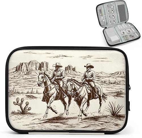 Miniatura 14 de Organizador de cables de viaje con remolinos azules de mármol, accesorios tecnológicos, bolsa de transporte, impermeable, grande, organizador