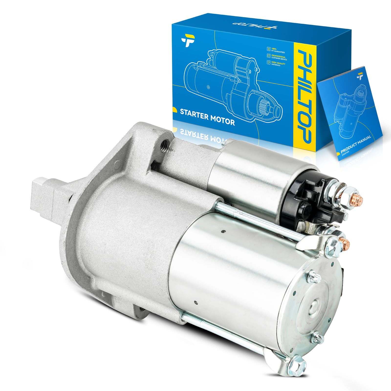 PHILTOP 6763N New Starter Fit with Jeep, Dodge, 2009-2011 Wrangler 3.8L