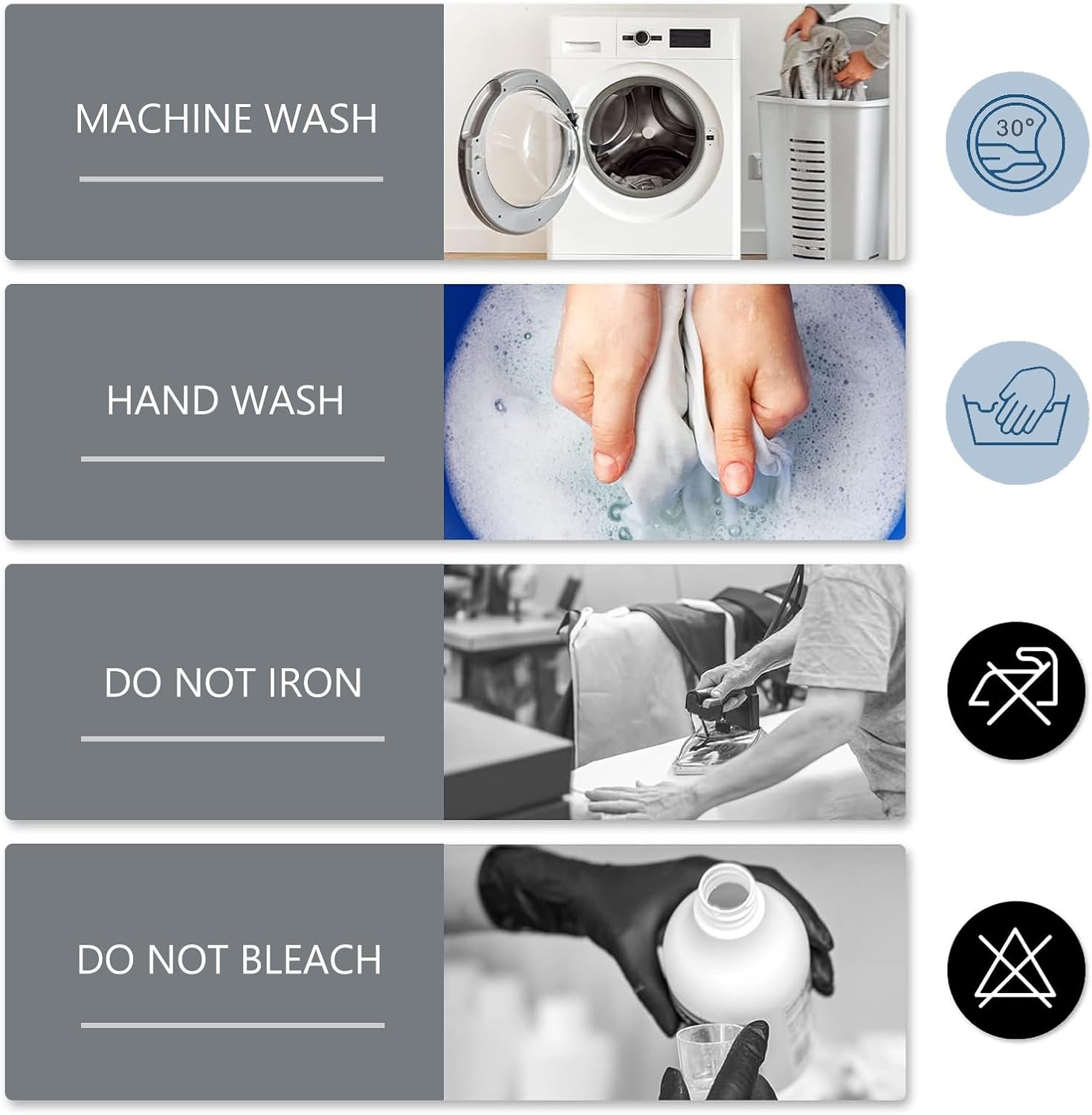 Vapor Fitness Small Recliner Chair Covers Waterproof, 4 Pieces Lazyboy Recliner Chair Cover, Stretch Recliner Slip Cover Recliner Slipcovers-Light Gray