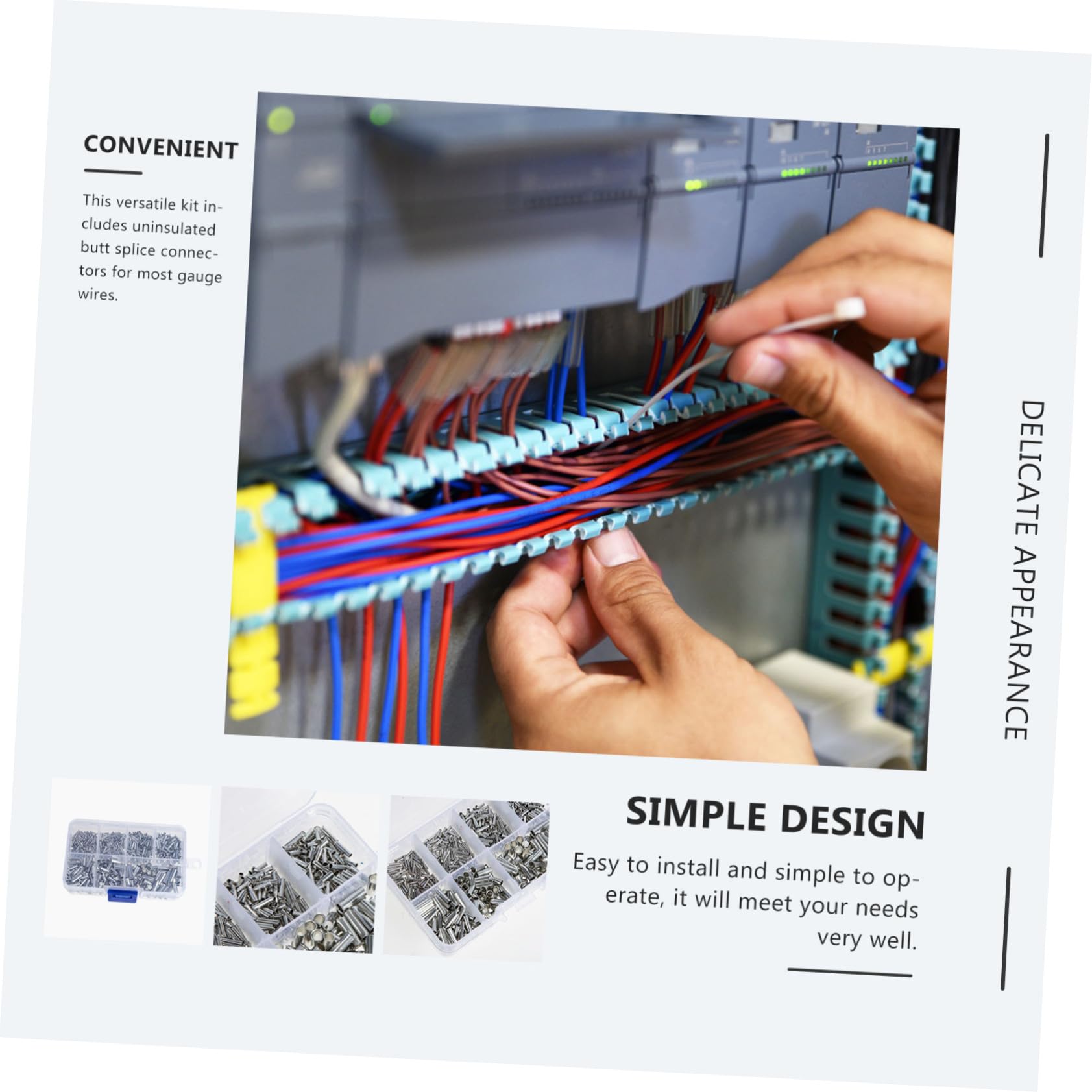 SOLUSTRE 3000stücke Kabelschuhe Sortiment Unisolierte Quetschverbinder Für Elektrische Kabel Crimping Kit Kabelorganisation Und Sicheren Verbindungen